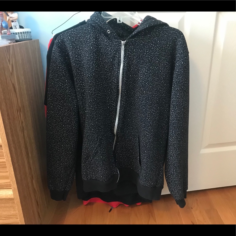 American Apparel Galaxy Speckle Zip Up Hoodie